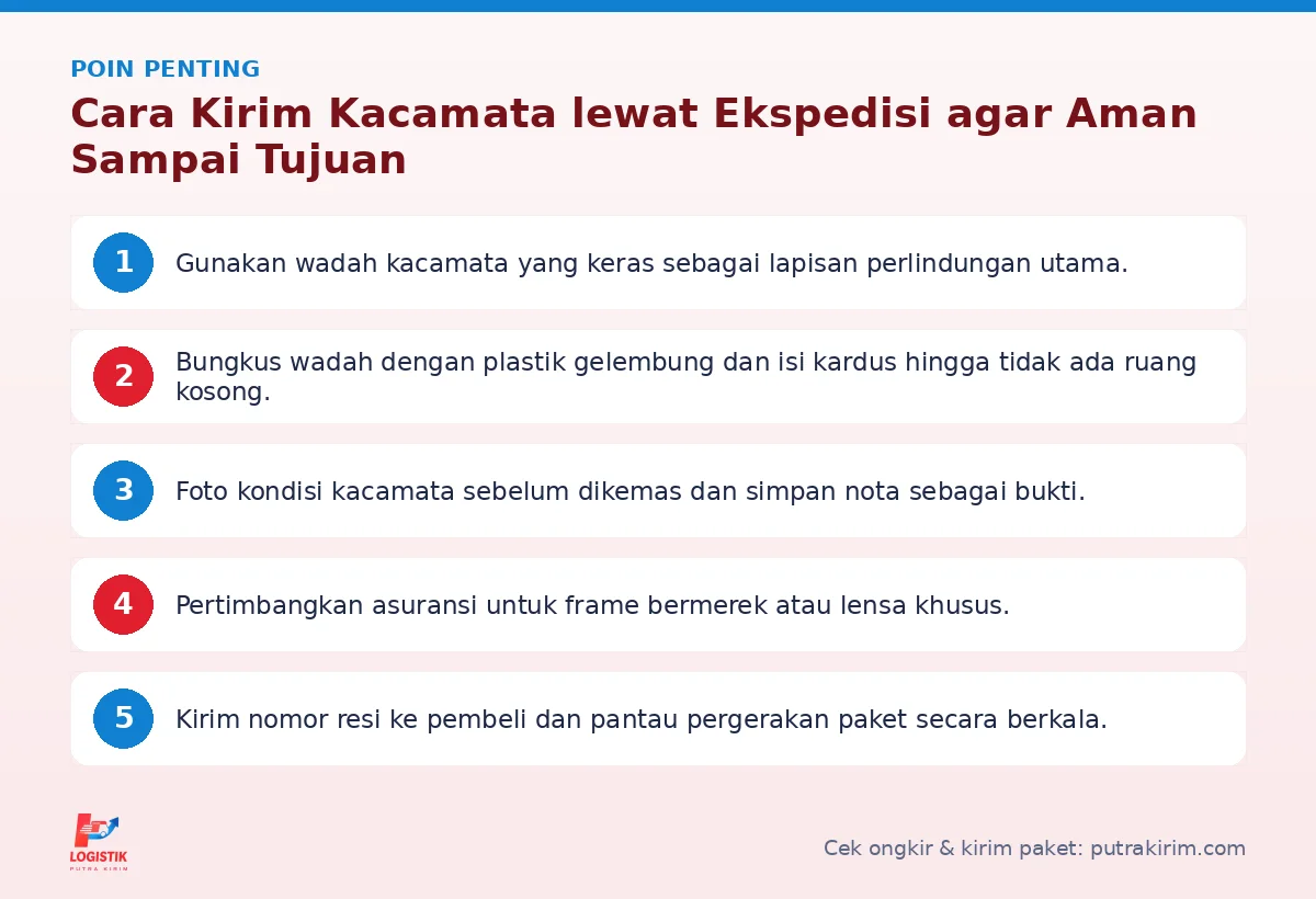 Poin penting: Cara Kirim Kacamata lewat Ekspedisi agar Aman Sampai Tujuan