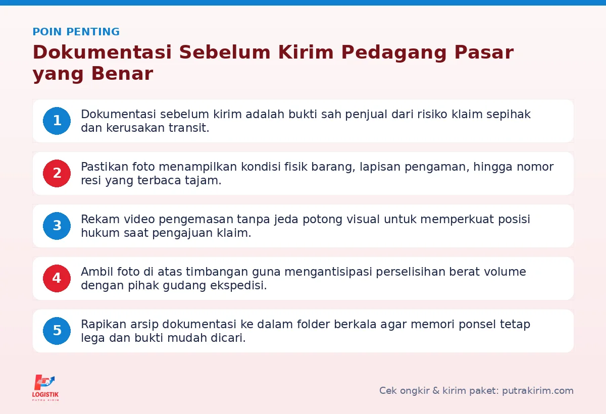 Poin penting: Dokumentasi Sebelum Kirim Pedagang Pasar yang Benar