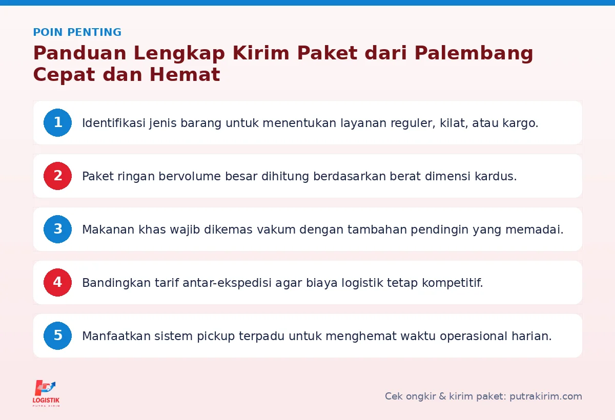 Poin penting: Panduan Lengkap Kirim Paket dari Palembang Cepat dan Hemat