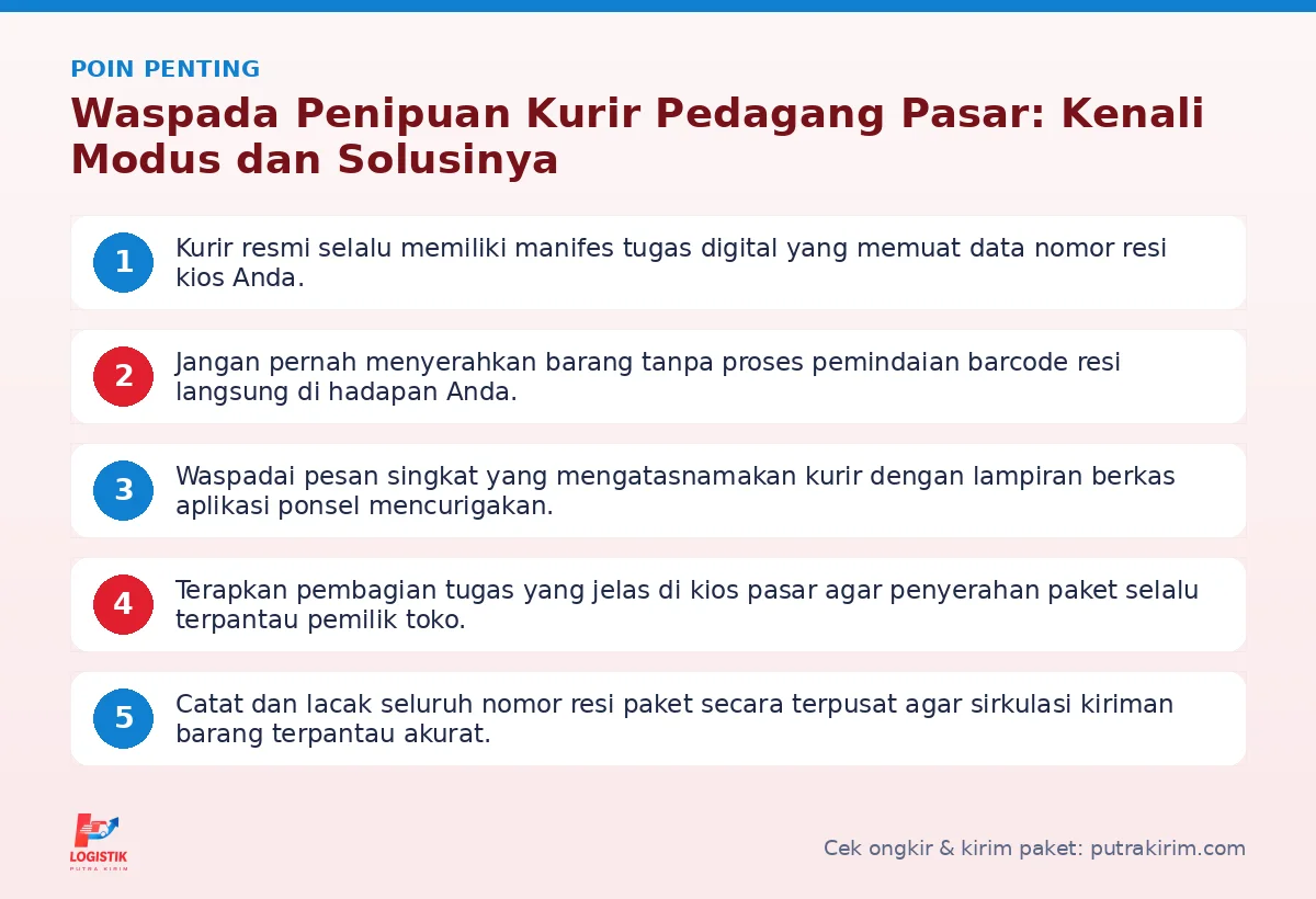 Poin penting: Waspada Penipuan Kurir Pedagang Pasar: Kenali Modus dan Solusinya